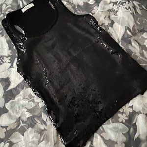 Pinc Racer Back Sequin Top- size S